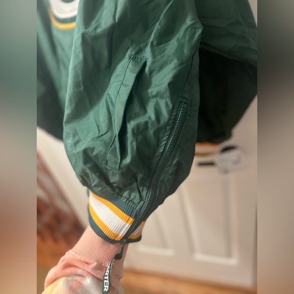 STARTER - NWT 90's Vintage XL Green Bay Packers Football Pullover Windbreaker - Picture 7 of 8